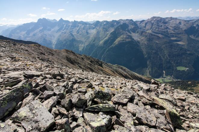 Blick auf den SW Grat vom NW Grat