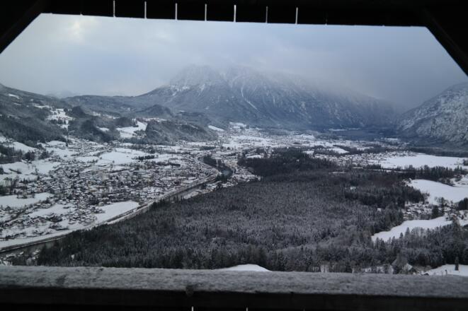 Ausblick von der Aussichtswarte auf der Jochwand.