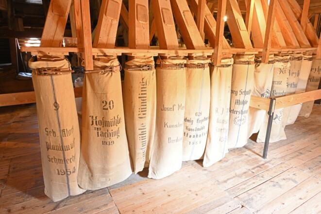 Mehlsäcke in der Furthmühle