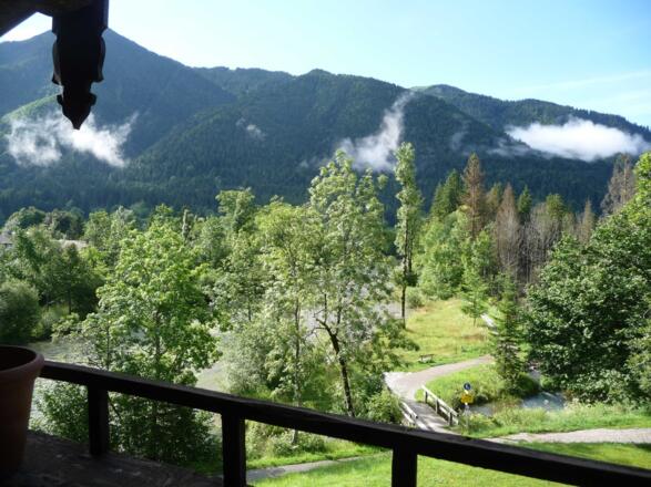 Blick vom Balkon