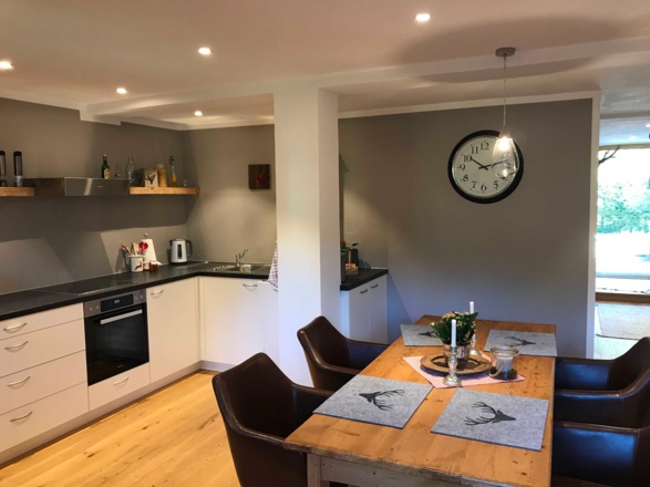 Die Moderne Open space Küche mit allem was man benötigt.