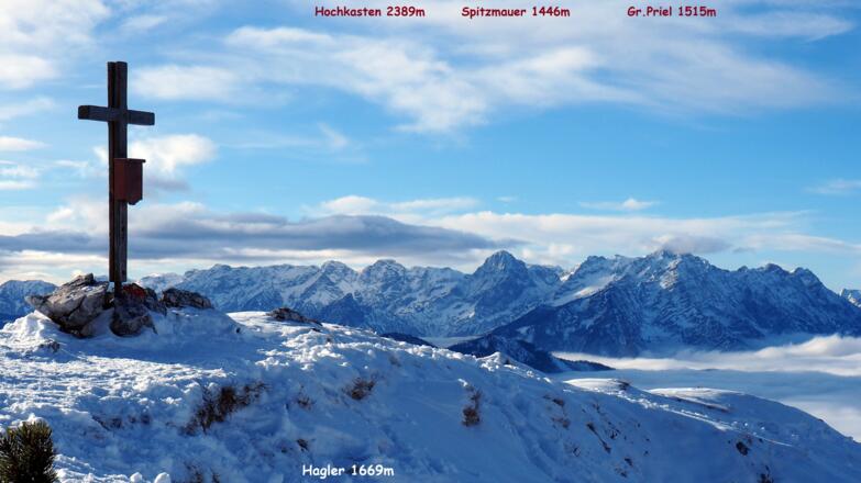 Kreuz Hagler 1669 m mit Priel
