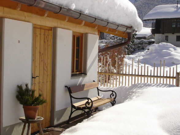 Nebenbebäude im Winter