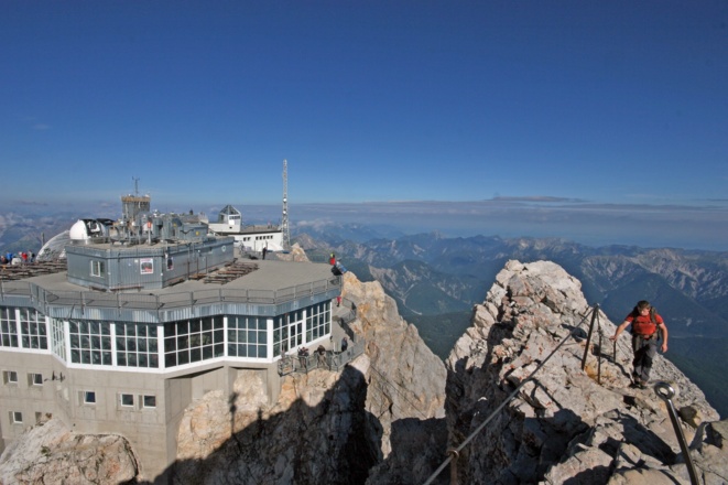 Die letzten Meter zum Zugspitz-Gipfel