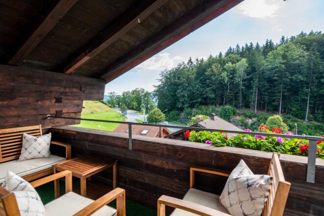 Ausblick Balkon