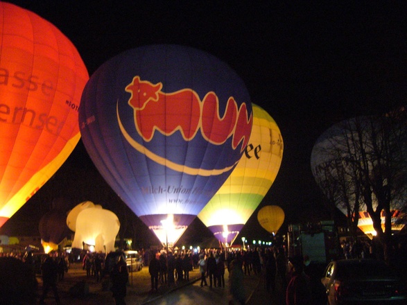 Ballonglühn zur Montgolfiade am See