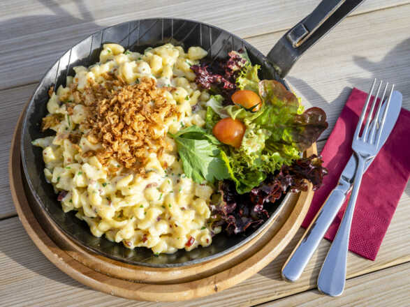 Käsespätzle in der Brösel Am
