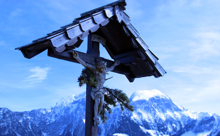 Gipfelkreuz am Grünstein