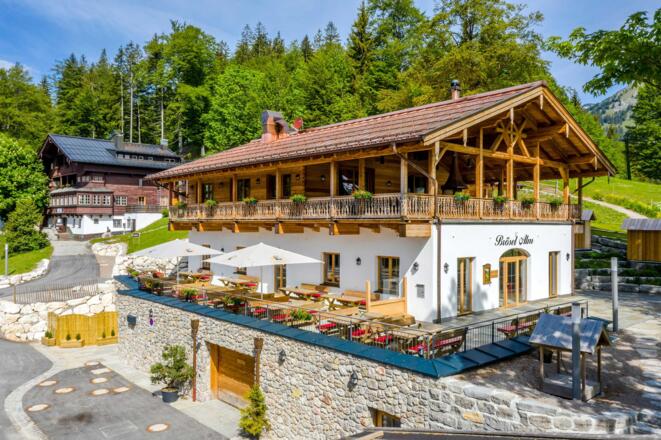 Brösel Alm am Berghotel Sudelfeld im Sommer
