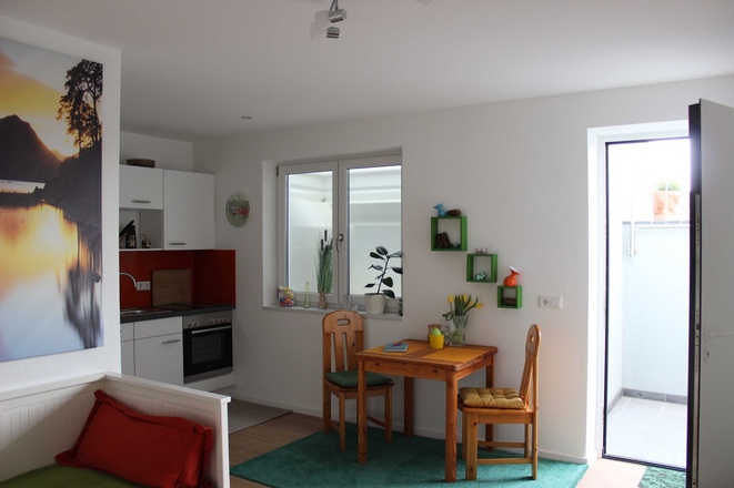 Gesamtblick Wohn-Esszimmer