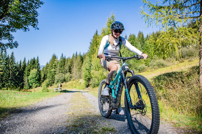 Einsame Wald- & Forststraßen, coole Trail-Passagen und ein atemberaubender Ausblick aufs Dachstein Massiv warten bei dieser Tour auf euch