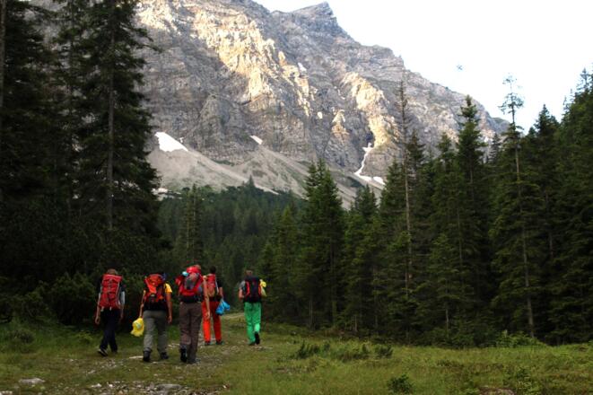 Die letzten Meter im Waldbereich