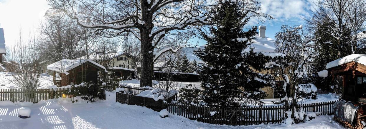 Garten und Aussicht der Wohnung Bergblick