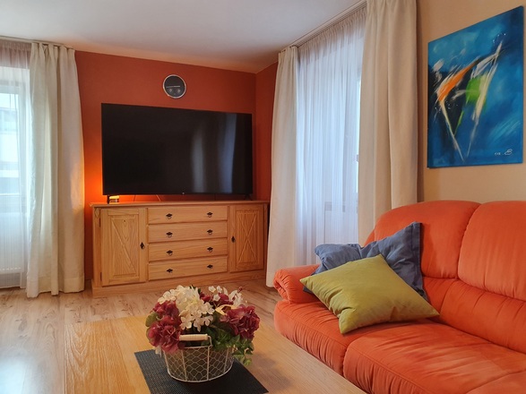 Wohnzimmer mit Schlafcouch