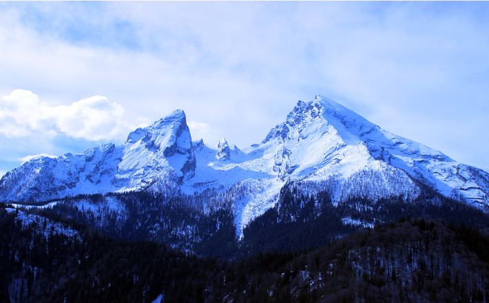 Der Watzmann vom Grünstein aus