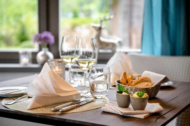 Gedeckter Tisch Boutique Hotel Relais Chalet Wilhelmy