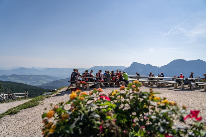Terrasse der Stoißer Alm