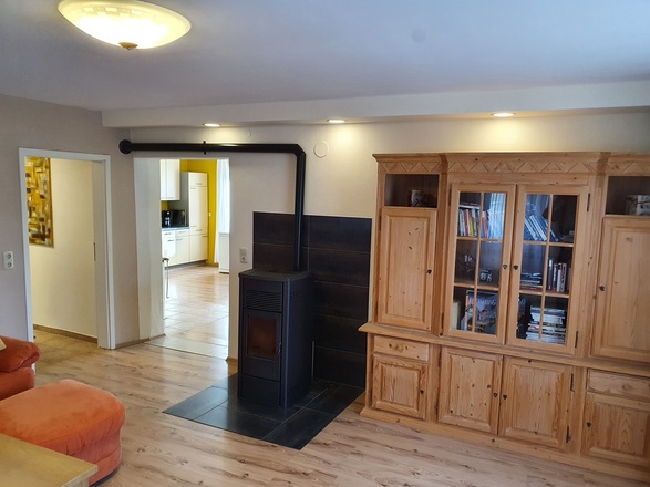 Wohnzimmer mit Schlafcouch