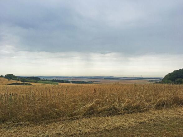 Aussicht mit Regenwolken
