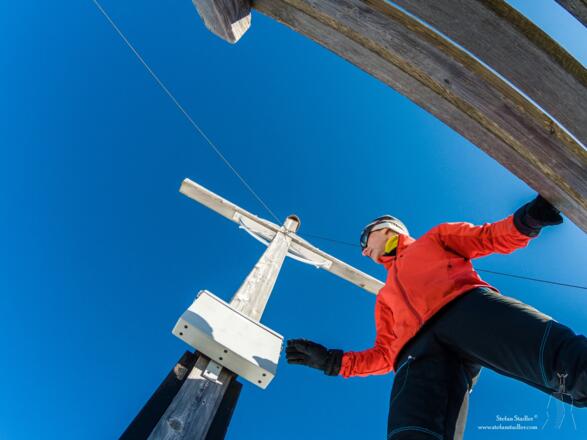 Gipfelselfie Stefan am Wandberg.