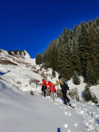 Schneeschuhaufstieg