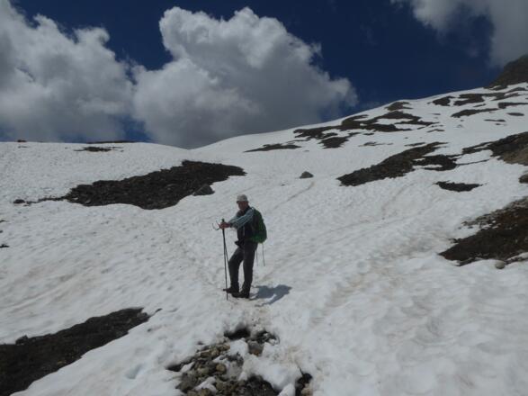 Schneefeld Mitte Juni