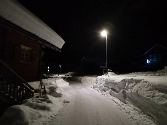 Wintermärchen bei Nacht