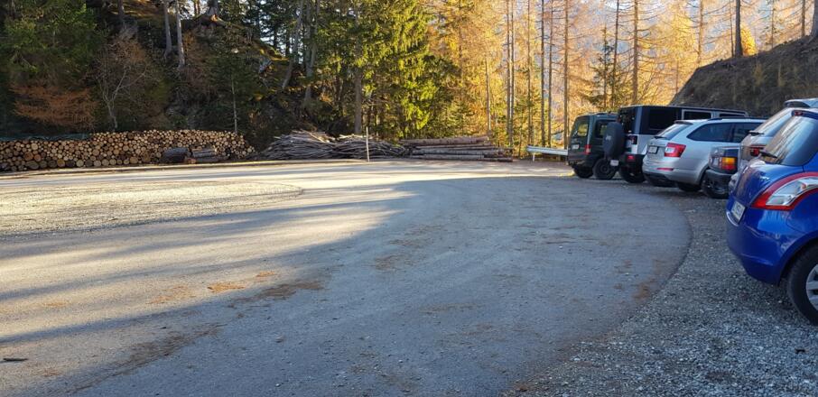 Parkplatz Strumer/Zedlach