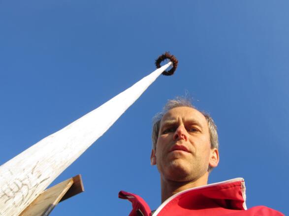 Gipfelselfi Stefan Stadler am Kleinen Barmstein