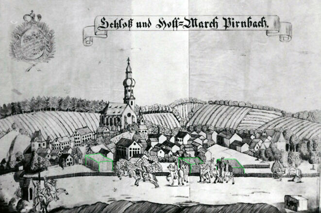 von-e.-mayer-1910-nach-dem-oelgemaelde-schloss-und-hoff-march-pirnbach-1700-