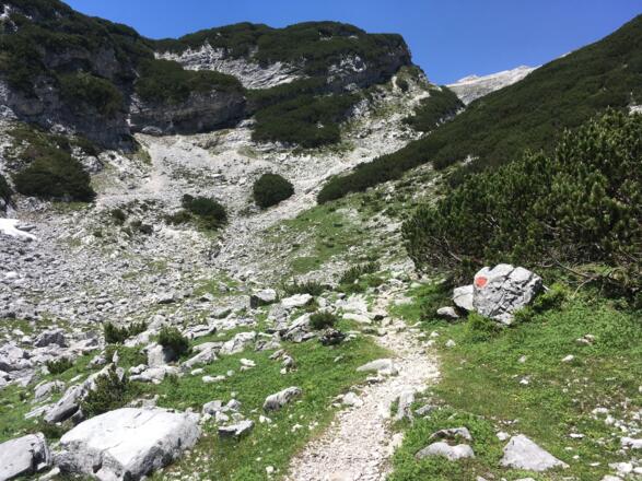 Am Abzweig zum Felsensteig