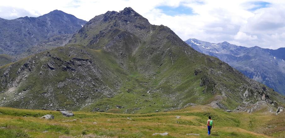 Vom Rosskopf hat man die perfekte Übersicht über den Anstieg zum Haneburger.