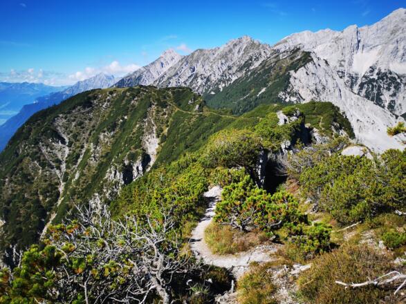 Der Grat zwischen Haller und Thaurer Zunterkopf