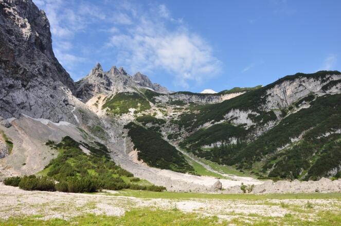 Am Oberanger mit Blick zu den Gatterlköpfen