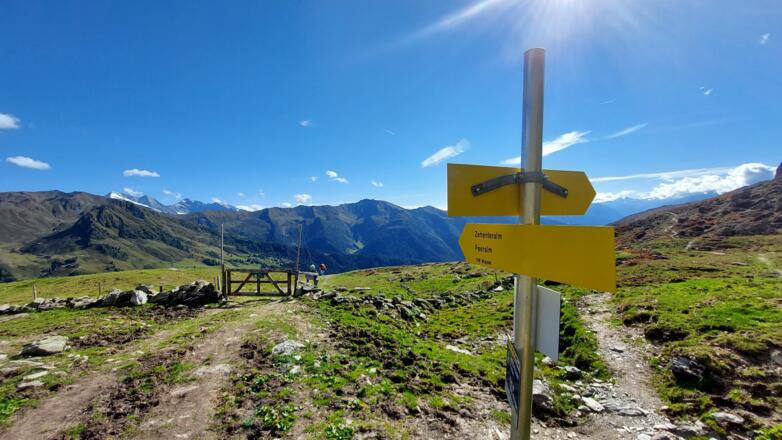 ... auf dem breiten Almweg zur Zehenteralm und dann zur Peeralm. Der Kreis schließt sich.