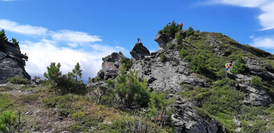 Die Wattenspitze, ein Felsturm.