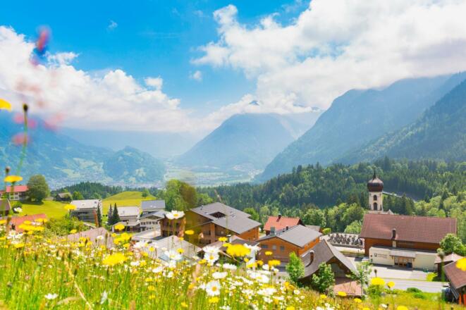 Bergpanorama im Sommer
