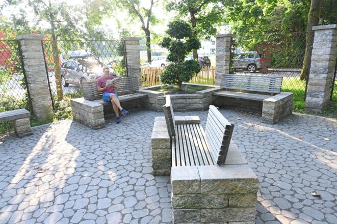 Ausruhen im Stadtpark Germering