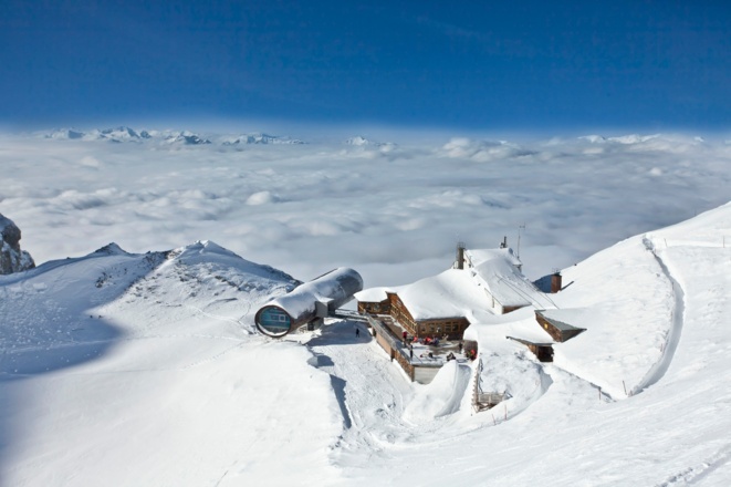 Berggaststätte im Winter