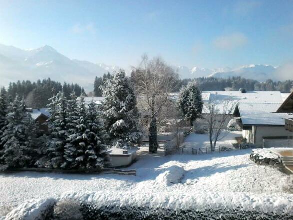 Winterlandschaft vom Balkon