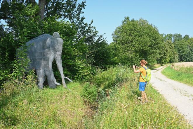 Kunst am Waldweg zum Jexhof