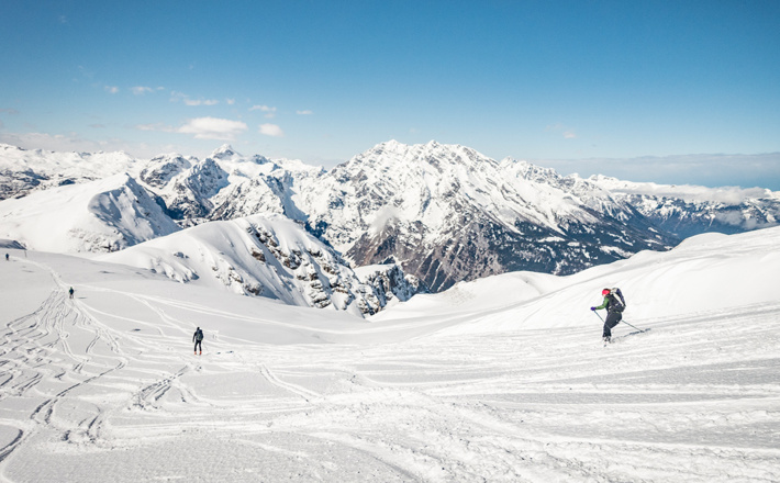 Abfahrt vom Schneibstein