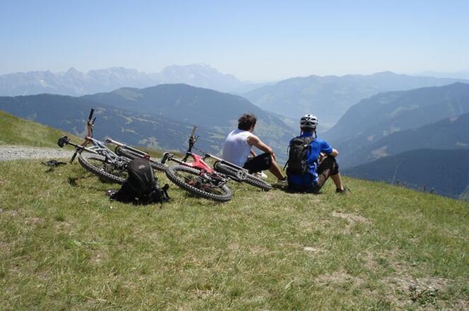 Blick von der Bergstation des Schattberg-X-Press.