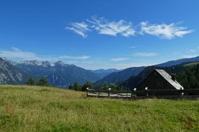 Blick von der Lögerhütte zum Kl. Priel