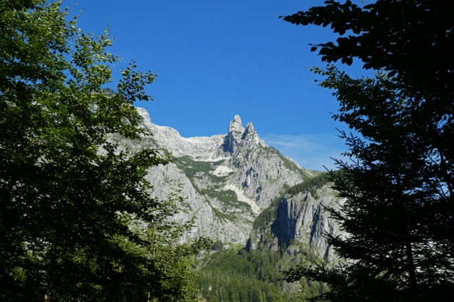 Großer Turm und Turmtal vom Aufstieg zur Hochsteinalm