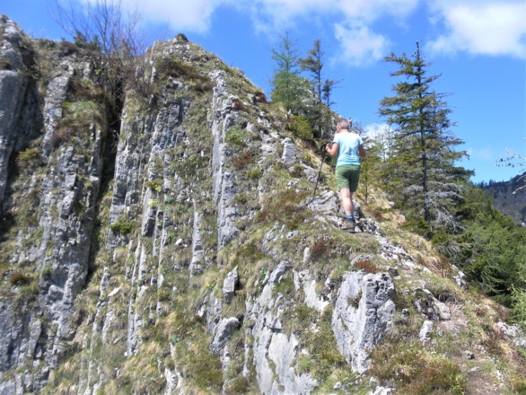 steiles Gipfelfinale