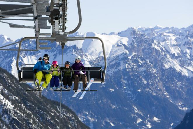 Familie im Sessellift, Brandnertal (c)  Dietmar Wa