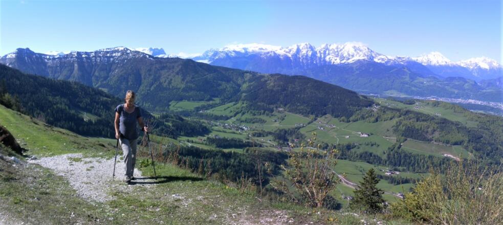 Schmittenstein links, Göllstock und Berchtesgadener rechts