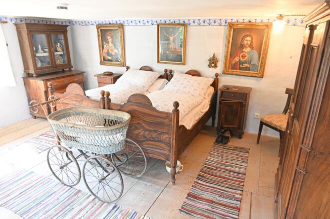 Schlakammer im Bauernhofmuseum Jexhof