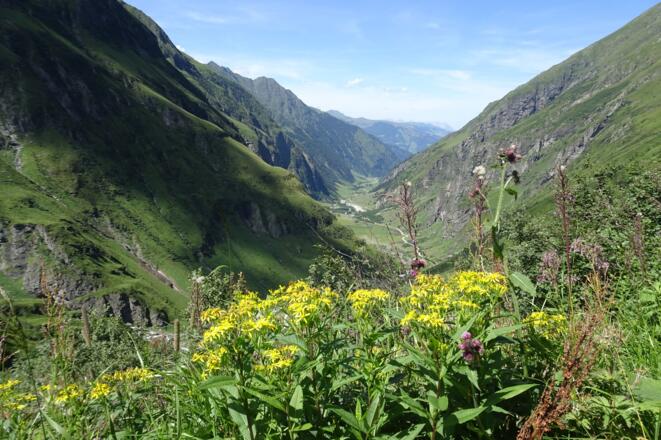 Blick talauswärts